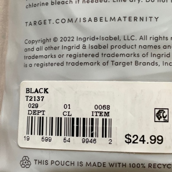 Ingrid & Isabel Black Postpartum AfterBand Post Pregnancy Shape Support Size M/L - Picture 8 of 8